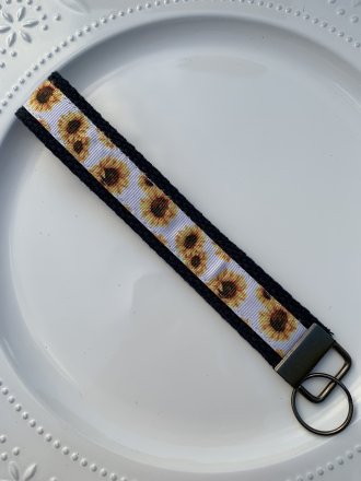 Blue Border with Sun Flower